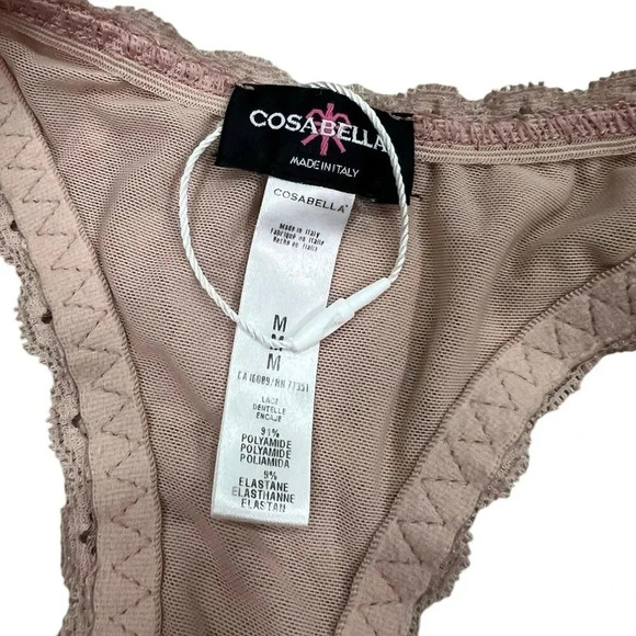 Cosabella Beige Never Say Never CURVY Racie Racerback Bralette M - Picture 4 of 4